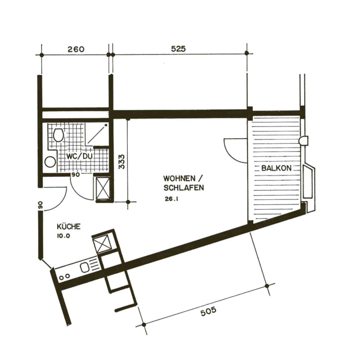 Icon 1 ½ Zimmer Typ-A